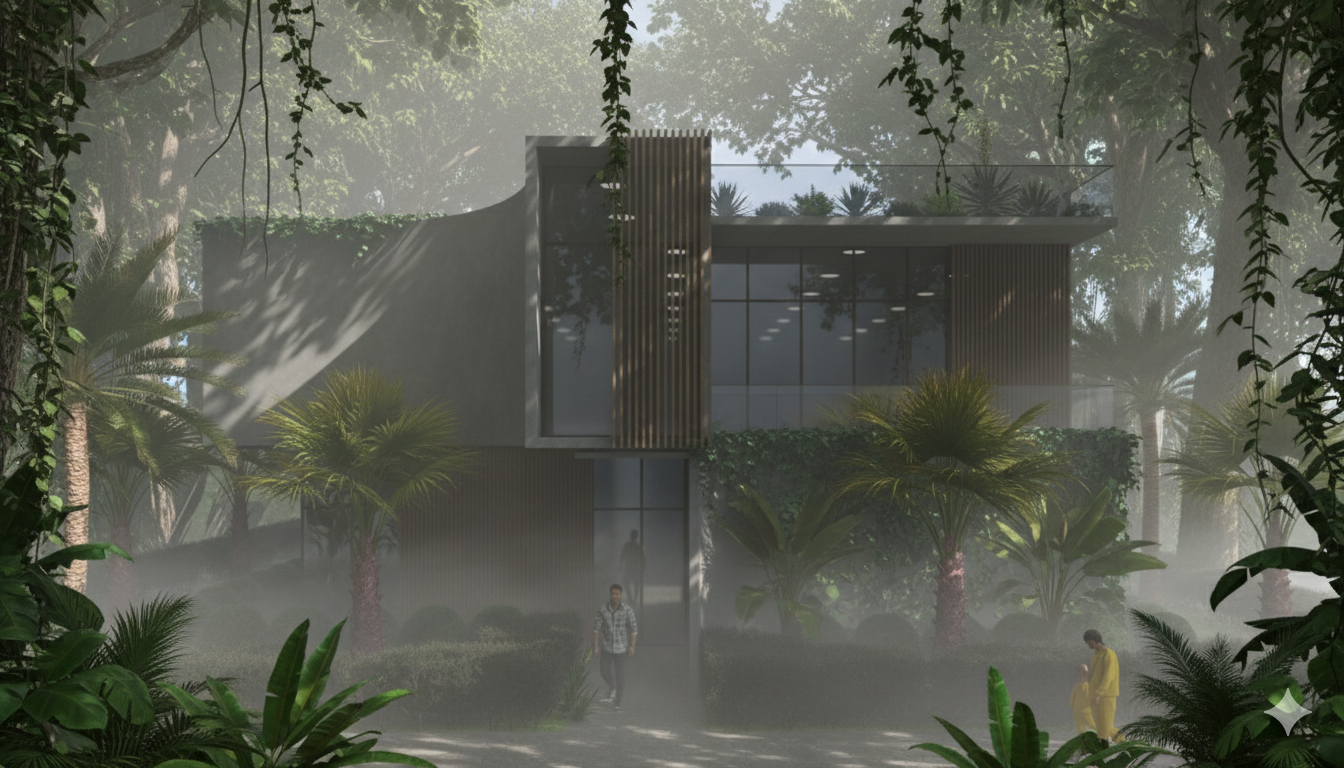 Villa elevation drawing